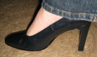 Kim McNelis out on February 8 navy pump close thumbnail image